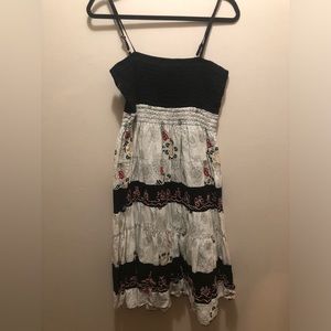 Floral Boho Smock Dress